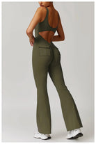 Freeform Pocket Flared Jumpsuit Jumpsuit Starlethics 