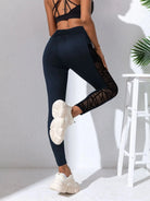 Lean Active Mesh Seamless Leggings Fitness Leggings Starlethics Navy Blue S 