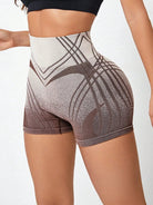 Hustle Striped High Waist Shorts Shorts Starlethics 