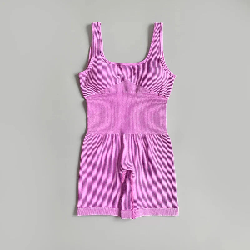 Chance Ribbed Jumpsuit Jumpsuit Starlethics Pink S 