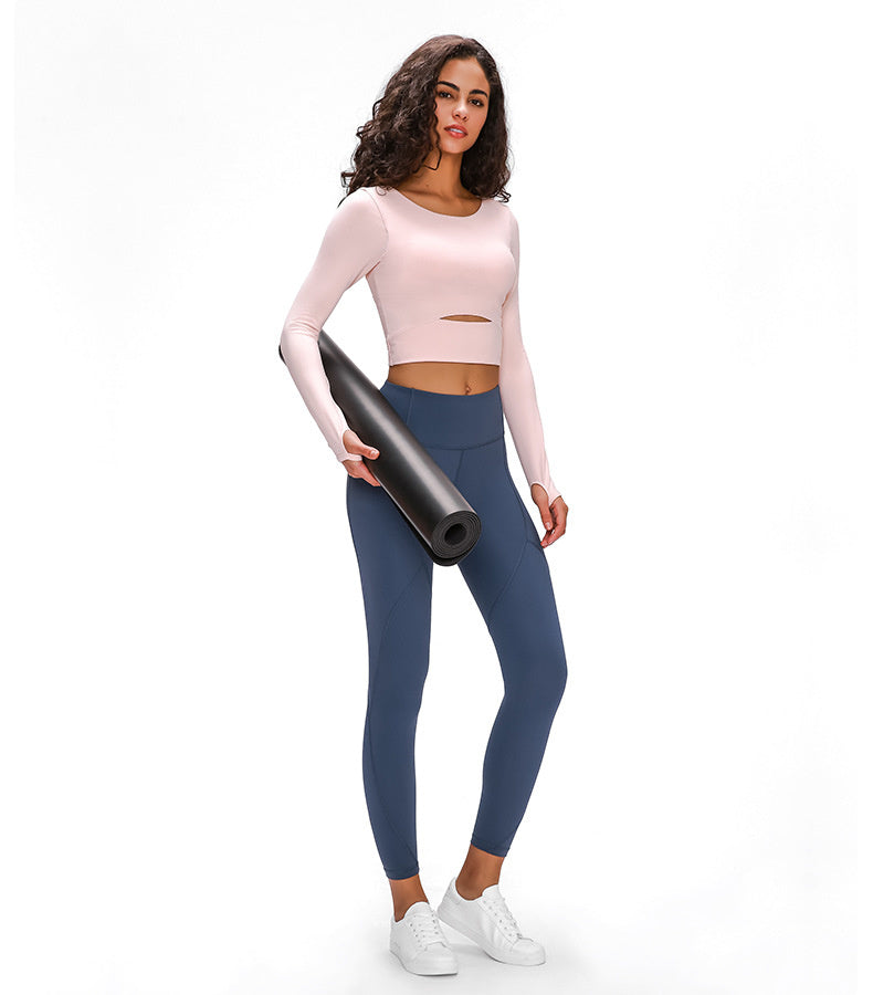 Hollow-Out Yoga Blouse Starlethics