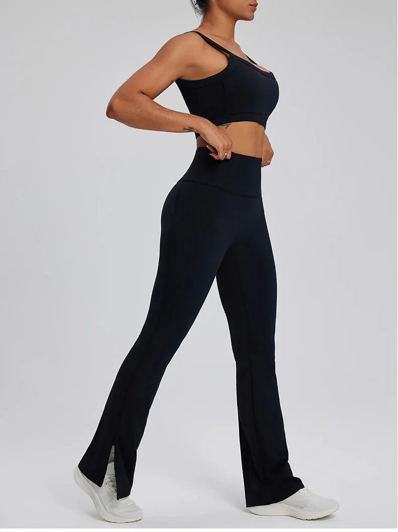 Dominance Athletic Flared Gym Set - Leggings + Bra Sets Starlethics 