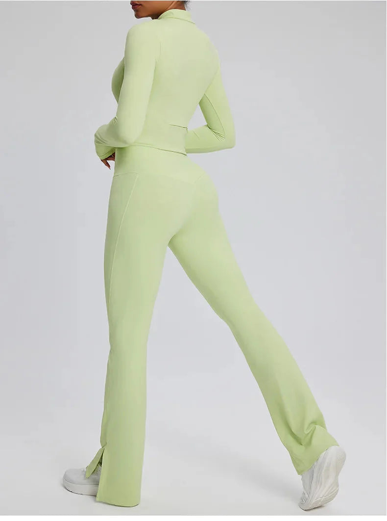 Dominance Athletic Flared Gym Set - Leggings + Top Sets Starlethics 