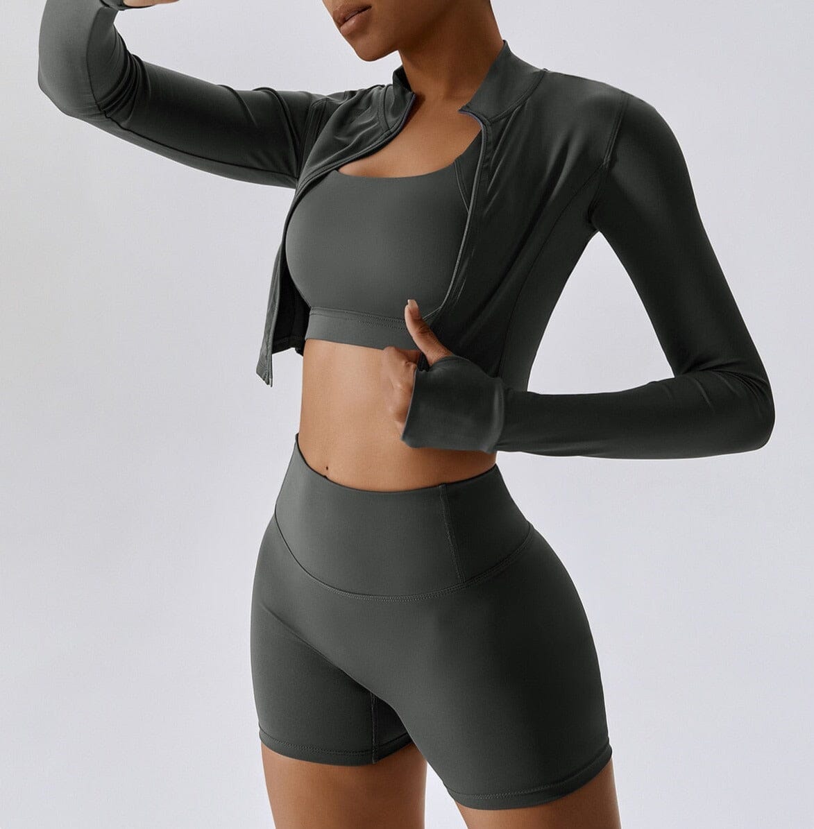 Power Scrunch Trio - Shorts + Top + Jacket Starlethics