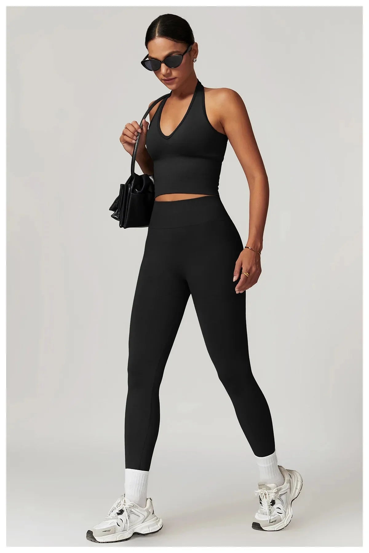 Momentum Seamless V-line Gym Set - Leggings + Top Sets Starlethics 