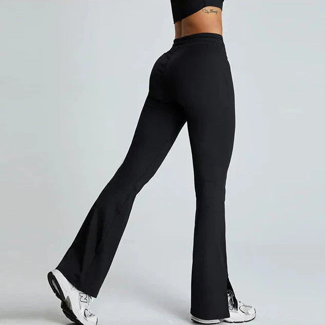 Drawstring Push-Up Leggings Leggings Starlethics Black S 