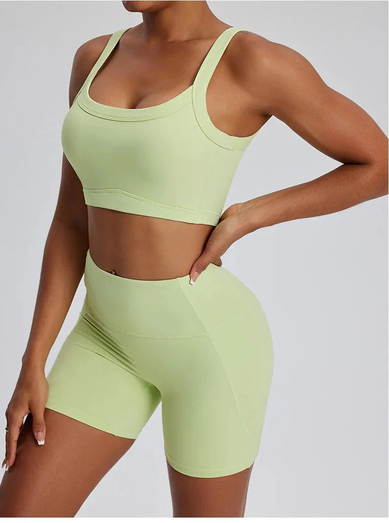 Dominance Athletic Gym Set - Shorts + Bra Sets Starlethics 