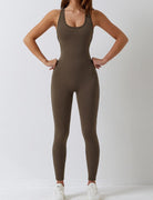 Active Fit One-piece Backless Jumpsuit Starlethics