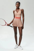 Regal V-Neck Tennis Set - Skirt + Top Sets Starlethics 
