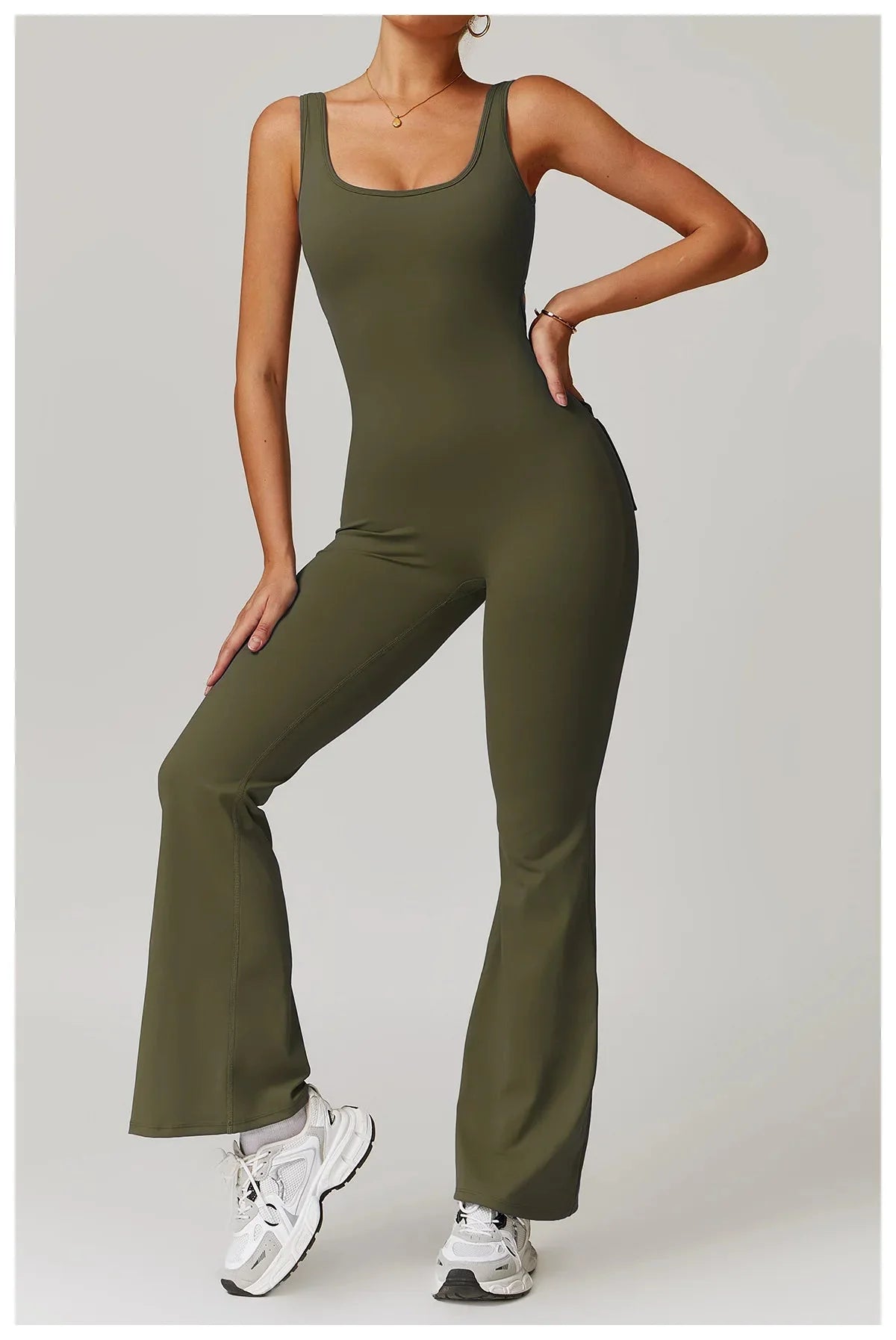 Freeform Pocket Flared Jumpsuit Jumpsuit Starlethics 
