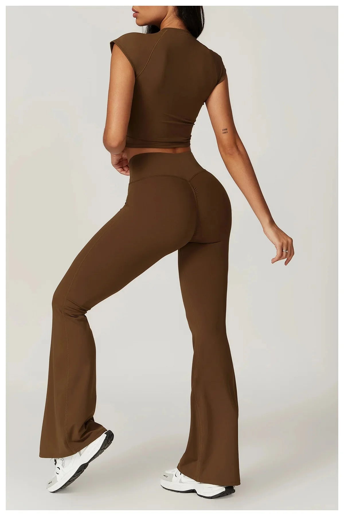 Active Wanders Flared Gym Set - Leggings + Top Sets Starlethics 