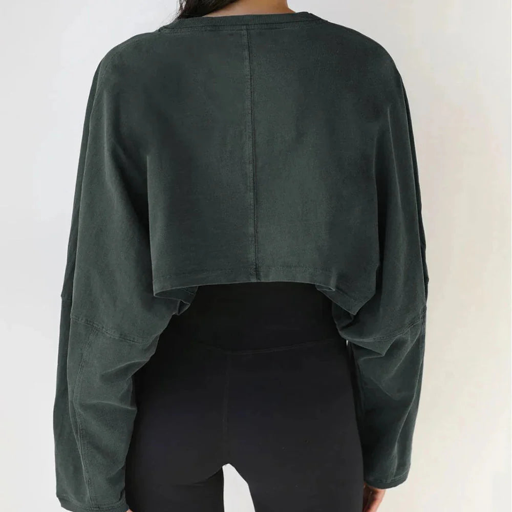 9. Women Sports T-Shirts Gym Clothing Yoga Crop Top Loose Tops Long Sleeve Sportswear Workout Clothing Fitness Smock All Seasons Starlethics 
