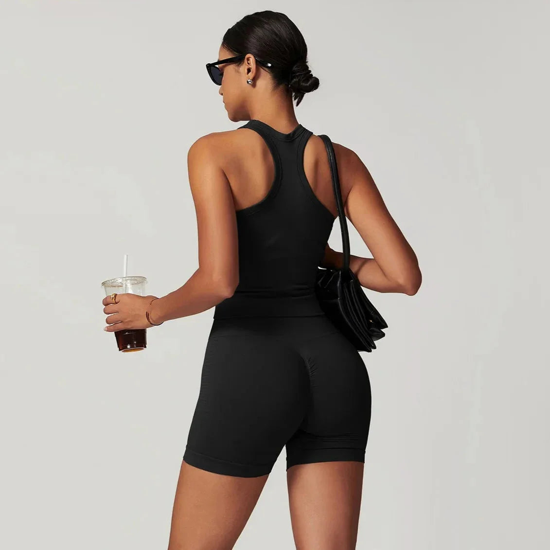 Momentum Seamless Racerback Gym Set - Shorts + Top Sets Starlethics 