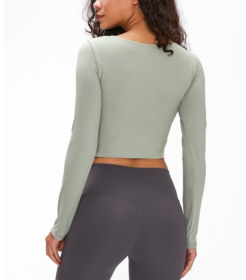 Hollow-Out Yoga Blouse Starlethics