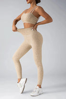 Fated Seamless Leopard Print Gym Set - Leggings + Top Starlethics