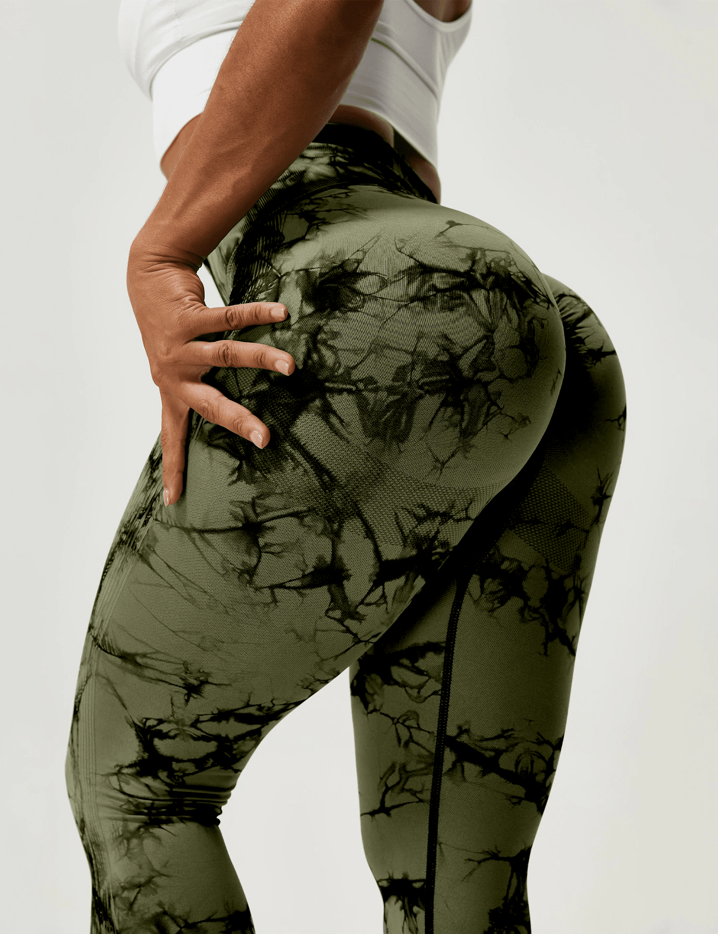 Marble Scrunch Leggings Starlethics