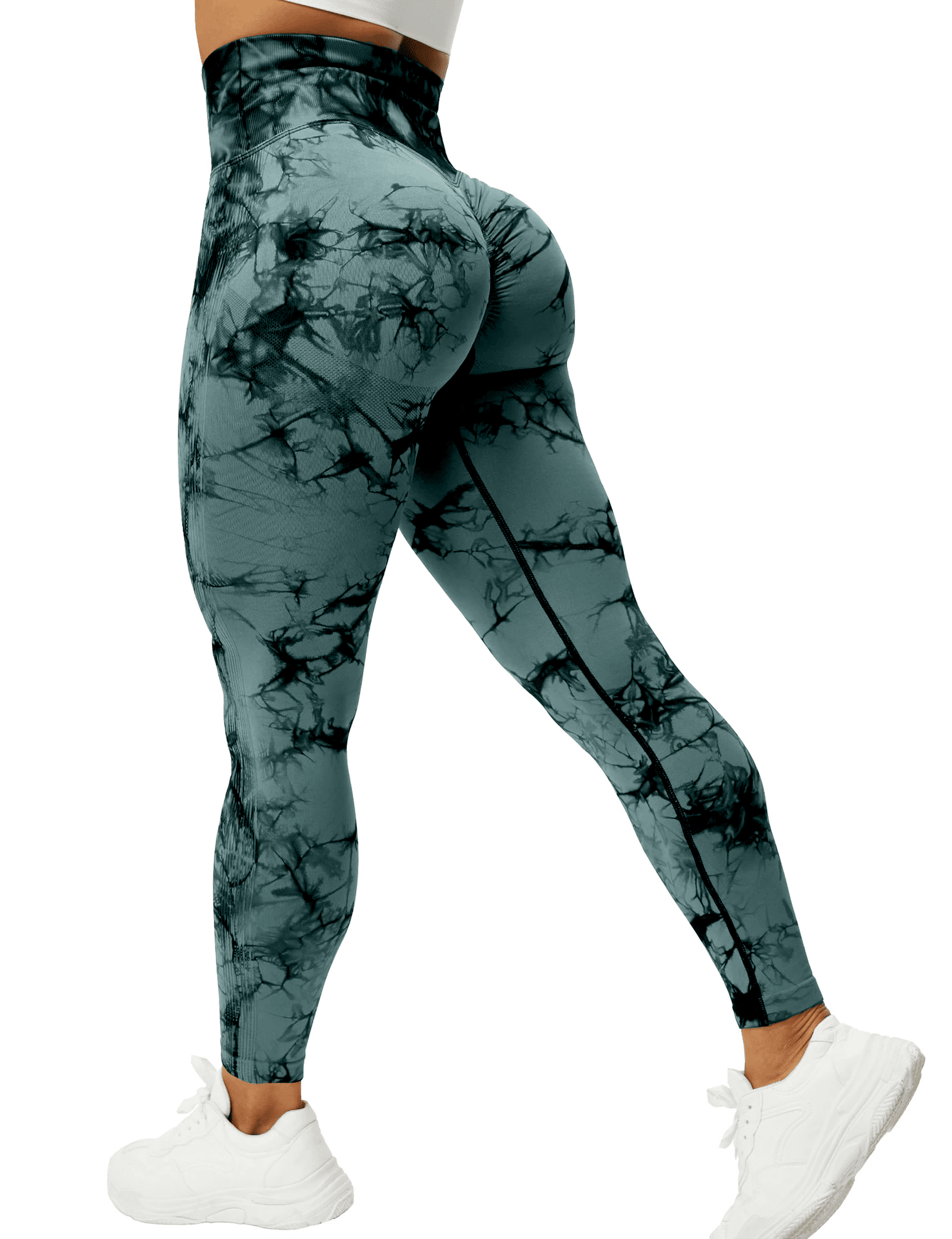 Marble Scrunch Leggings Starlethics