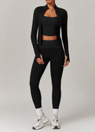 Infinite Jacket Gym Set - Leggings + Top Sets Starlethics Advanced Black S 