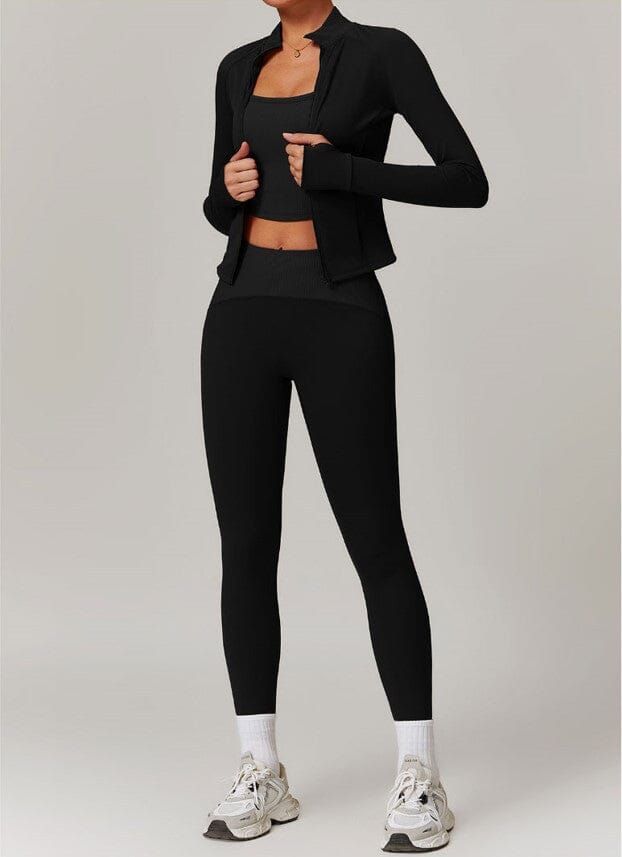 Infinite Jacket Gym Set - Leggings + Top Sets Starlethics 