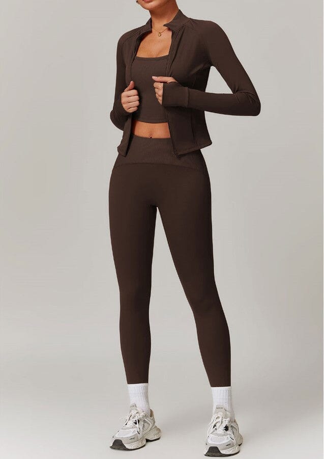 Infinite Jacket Gym Set - Leggings + Top Sets Starlethics 