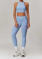 Infinite Racerback Gym Set - Leggings + Top Sets Starlethics Sky Blue S 
