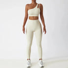 Depth Seamless One Shoulder Yoga Set - Leggings + Top Starlethics