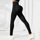 16. Yoga Leggings Sport Frauen Fitness Legging nahtlose Workout Leggings Mode Push-up Leggings Fitness studio Frauen Radfahren Kleidung Starlethics Black M 