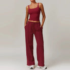 Synergy Gym Set - Pants + Crop Top Sets Starlethics Cherry Red S 