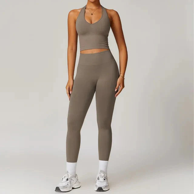 Momentum Seamless V-line Gym Set - Leggings + Top Starlethics