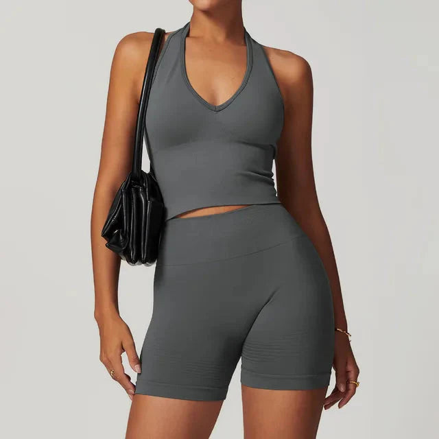 Momentum Seamless V-line Gym Set - Shorts + Top Starlethics