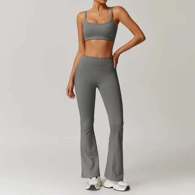 Obsession Flared Gym Set - Leggings + Bra Starlethics