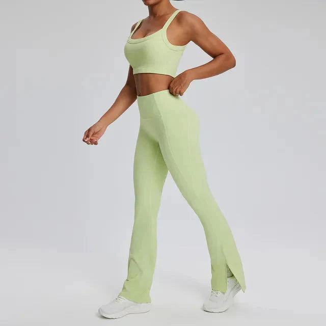 Dominance Athletic Flared Gym Set - Leggings + Bra Sets Starlethics 