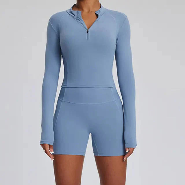 Dominance Athletic Gym Set - Shorts + Top Sets Starlethics Haze Blue S 