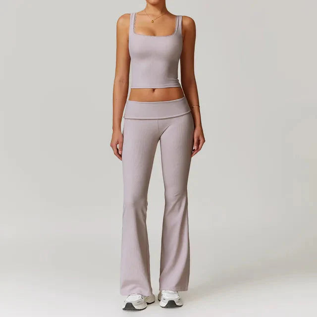Immense Rank Athletic Gym Set - Leggings + Vest Starlethics