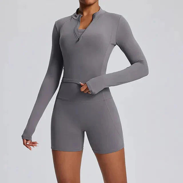 Dominance Athletic Gym Set - Shorts + Top Sets Starlethics Grey S 