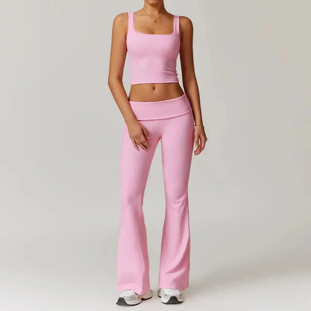 Immense Rank Athletic Gym Set - Leggings + Vest Starlethics
