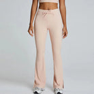 15. Kordel zug Yoga hosen Push-up Sport Legging Damen Laufen Workout Strumpfhosen Frauen Sport Leggings Fitness weites Bein Hosen Turnhose Starlethics Skin pink L CHINA