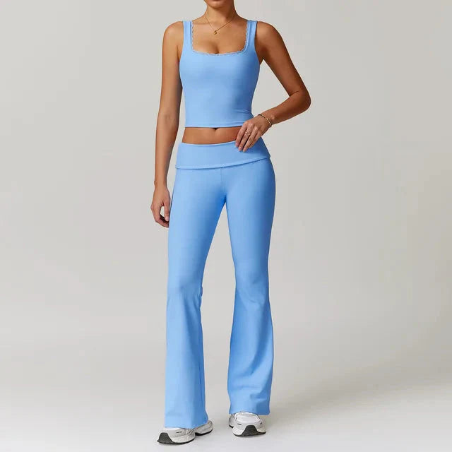 Immense Rank Athletic Gym Set - Leggings + Vest Starlethics