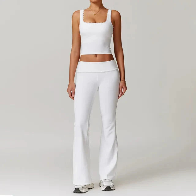 Immense Rank Athletic Gym Set - Leggings + Vest Starlethics
