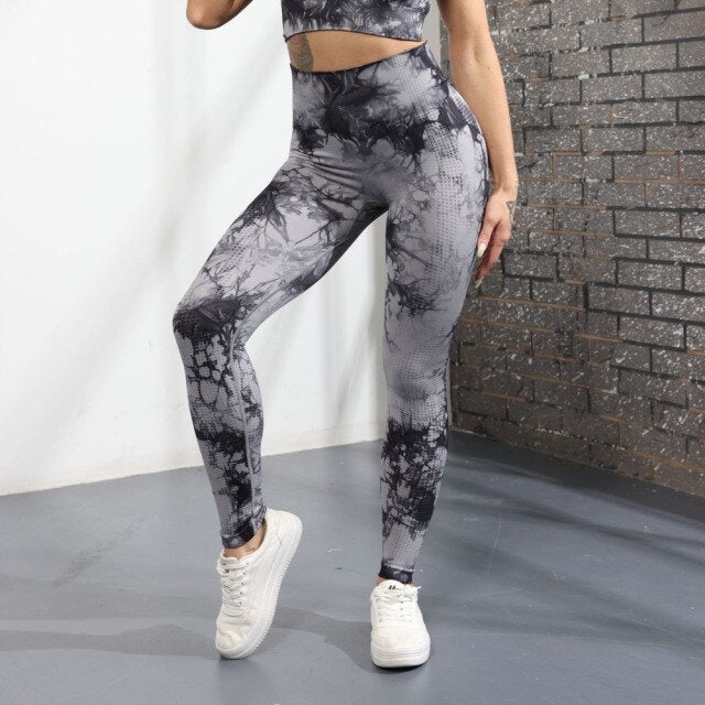 High Waist Marble Leggings Starlethics
