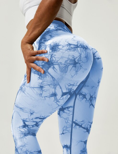 Marble Scrunch Leggings Starlethics