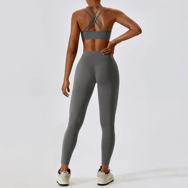 Athletic Brim Seamless Gym Set - Leggings + Top Starlethics