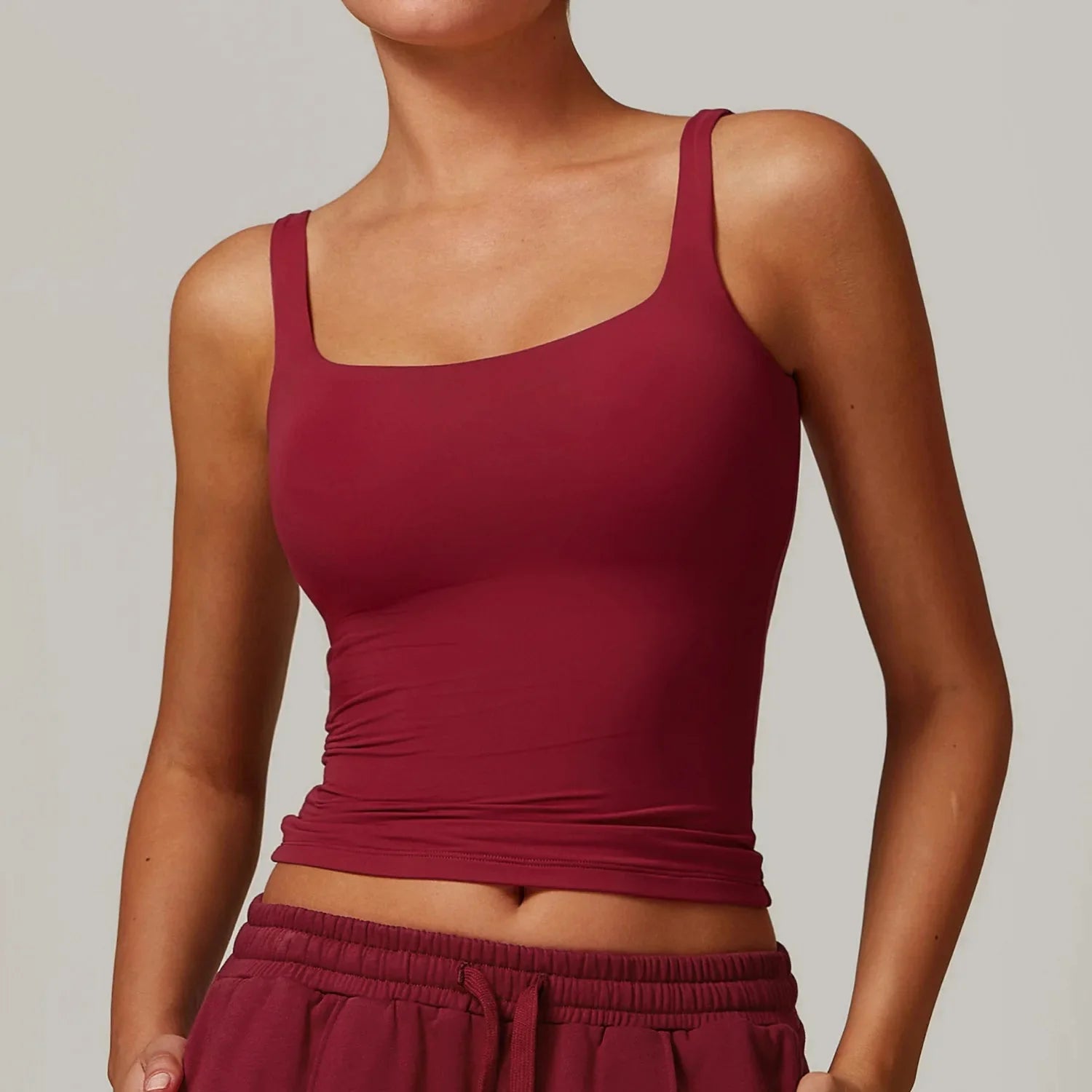 4. Breathable Sports Bra Anti-Sweat Fitness Top Women Yoga Bra Shockproof Crop Top Push Up High Strength Sport Bra Gym Workout Top Starlethics cherry M CHINA